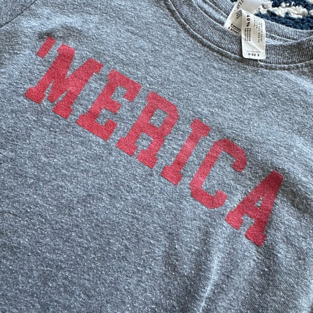 Gray 'Merica Kids T-Shirt - Picture 3 of 3